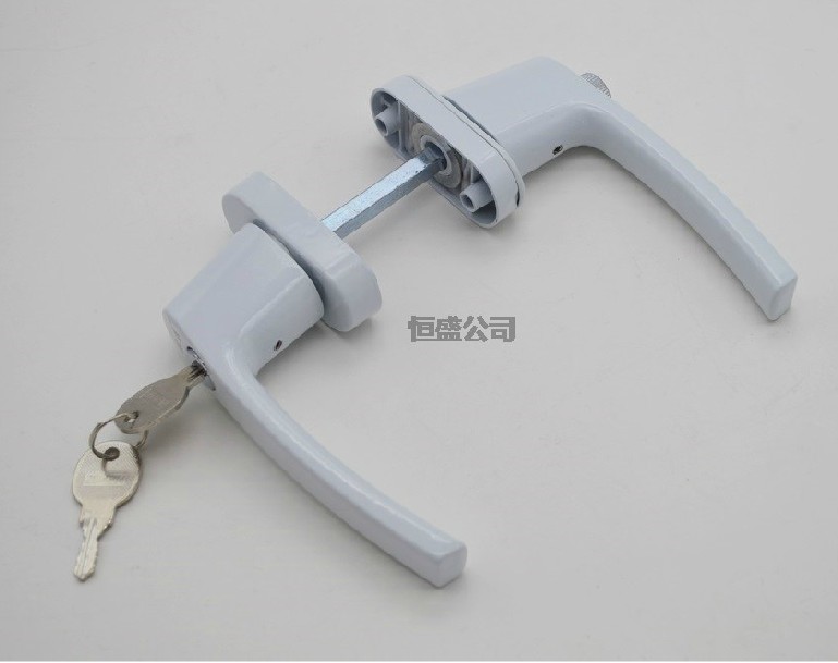 塔旋牌對穿帶鎖帶保險傳動執手 /塑鋼平開把手對開門用把手對穿執手對穿把手帶鎖執手帶鎖把手